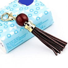 Load image into Gallery viewer, LS02 Cowhide Tassel Keychain Car Hanging Bag Pendant