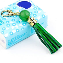 Load image into Gallery viewer, LS02 Cowhide Tassel Keychain Car Hanging Bag Pendant