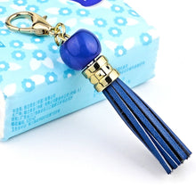 Load image into Gallery viewer, LS02 Cowhide Tassel Keychain Car Hanging Bag Pendant