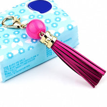 Load image into Gallery viewer, LS02 Cowhide Tassel Keychain Car Hanging Bag Pendant