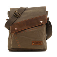 Load image into Gallery viewer, AUGUR 9088 Retro Vertical Style Canvas Shoulder Messenger Crossby Bag
