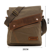 Load image into Gallery viewer, AUGUR 9088 Retro Vertical Style Canvas Shoulder Messenger Crossby Bag