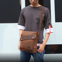 Load image into Gallery viewer, AUGUR 9088 Retro Vertical Style Canvas Shoulder Messenger Crossby Bag