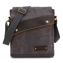Load image into Gallery viewer, AUGUR 9088 Retro Vertical Style Canvas Shoulder Messenger Crossby Bag