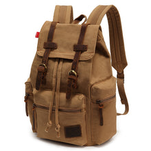 Load image into Gallery viewer, AUGUR 1039 Large Student Retro Canvas Backpack Shoulders Laptop Bag