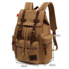 Load image into Gallery viewer, AUGUR 1039 Large Student Retro Canvas Backpack Shoulders Laptop Bag, 1039 Large