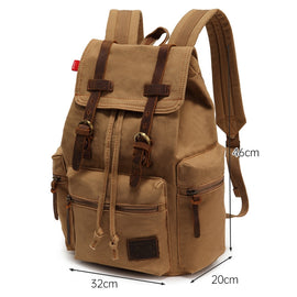 AUGUR 1039 Large Student Retro Canvas Backpack Shoulders Laptop Bag, 1039 Large