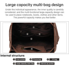 Load image into Gallery viewer, AUGUR 1039 Large Student Retro Canvas Backpack Shoulders Laptop Bag, 1039 Large