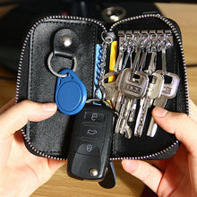 Load image into Gallery viewer, 9092 Business Style Multifunctional Genuine Leather Zipper Car Key Bag