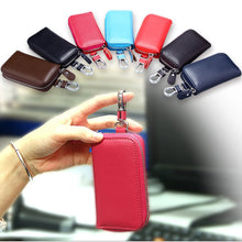 Load image into Gallery viewer, 9092 Business Style Multifunctional Genuine Leather Zipper Car Key Bag