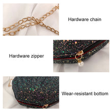 Load image into Gallery viewer, Shell Shape Fashion Sequined Single Shoulder Crossbody Bag