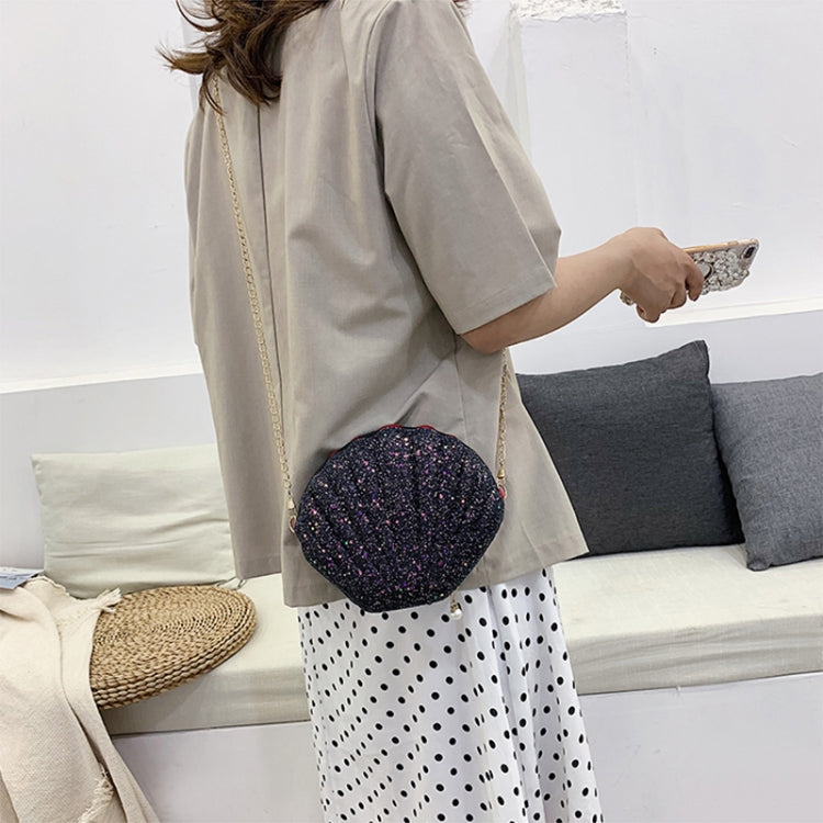 Shell Shape Fashion Sequined Single Shoulder Crossbody Bag