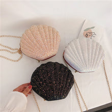 Load image into Gallery viewer, Shell Shape Fashion Sequined Single Shoulder Crossbody Bag
