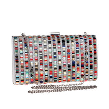 Load image into Gallery viewer, Women Fashion Banquet Party Diamond Square Handbag
