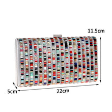 Load image into Gallery viewer, Women Fashion Banquet Party Diamond Square Handbag