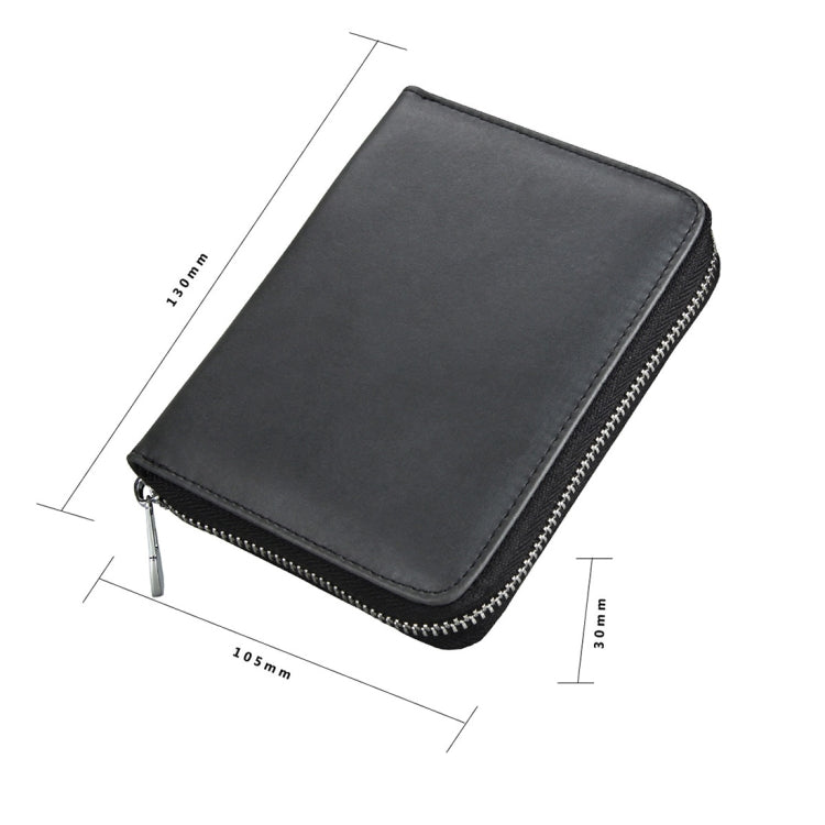 Antimagnetic RFID Multi-functional Genuine Leather Card Package