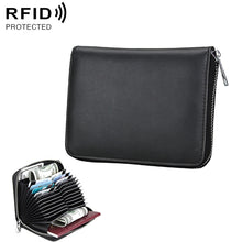 Load image into Gallery viewer, Antimagnetic RFID Multi-functional Genuine Leather Card Package