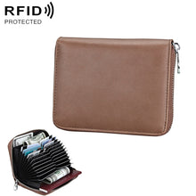 Load image into Gallery viewer, Antimagnetic RFID Multi-functional Genuine Leather Card Package