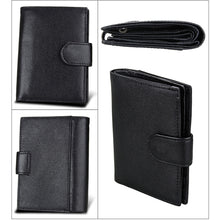 Load image into Gallery viewer, Antimagnet RFID Genuine Leather Wallet / Passport Package / Cowhide Card Slot for man