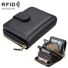 Load image into Gallery viewer, KB132 Female Style Full Grain Cow Leather Multifunctional RFID Wallet/ Card Bag/ Driving License Package