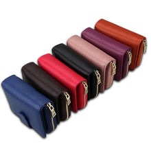 Load image into Gallery viewer, KB132 Female Style Full Grain Cow Leather Multifunctional RFID Wallet/ Card Bag/ Driving License Package