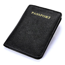Load image into Gallery viewer, Litchi Texture Multifunctional Genuine Leather Passport Package for travel