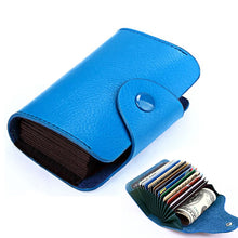 Load image into Gallery viewer, KB39 Simple Fashion Genuine leather Organ Card Bag Candy Color Card Package