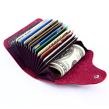 Load image into Gallery viewer, KB39 Simple Fashion Genuine leather Organ Card Bag Candy Color Card Package