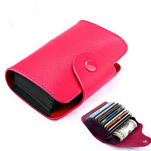 Load image into Gallery viewer, KB39 Simple Fashion Genuine leather Organ Card Bag Candy Color Card Package