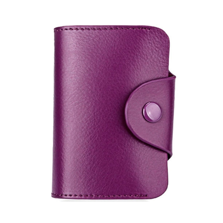 KB39 Simple Fashion Genuine leather Organ Card Bag Candy Color Card Package