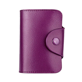 KB39 Simple Fashion Genuine leather Organ Card Bag Candy Color Card Package