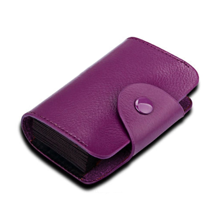 KB39 Simple Fashion Genuine leather Organ Card Bag Candy Color Card Package
