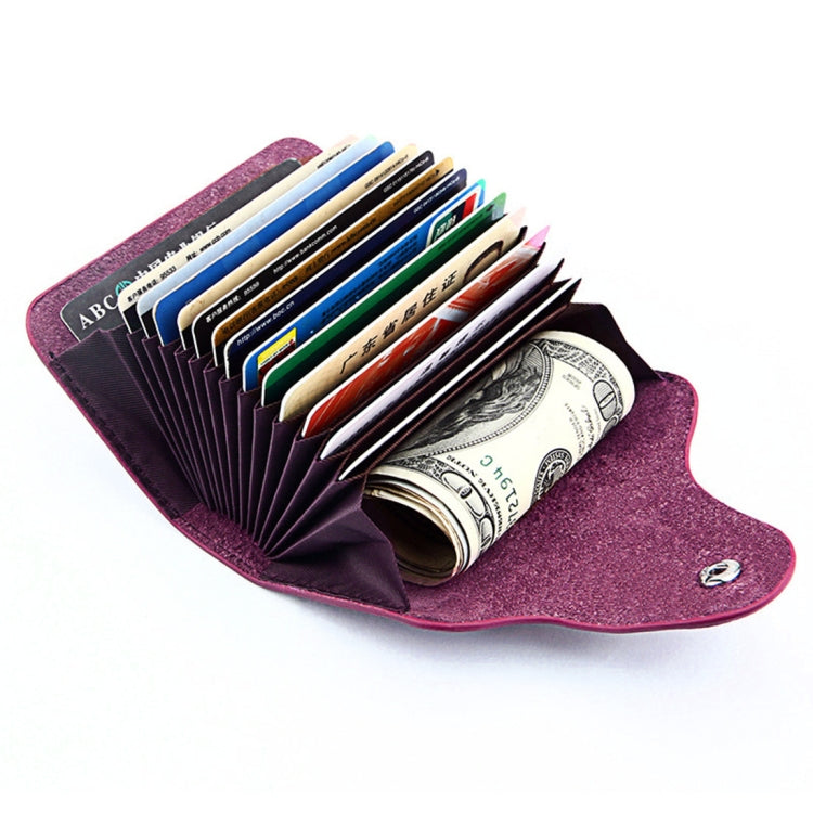 KB39 Simple Fashion Genuine leather Organ Card Bag Candy Color Card Package
