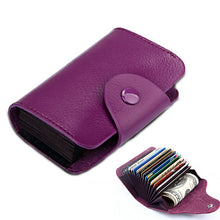 Load image into Gallery viewer, KB39 Simple Fashion Genuine leather Organ Card Bag Candy Color Card Package
