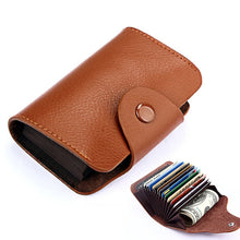 Load image into Gallery viewer, KB39 Simple Fashion Genuine leather Organ Card Bag Candy Color Card Package