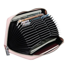 Load image into Gallery viewer, Antimagnetic RFID Large Capacity Long Style Genuine Leather Passport Package / Multifunctional and Many Card Slots Card Package
