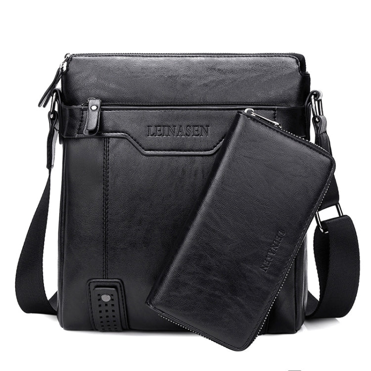 WEIXIER 15036 Multifunctional Men Business Messenger Bag Single Shoulder Bag with Handbag