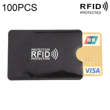 Load image into Gallery viewer, 100pcs Aluminum Foil RFID Blocking Credit Card ID Bank Card Case Card Holder Cover, Size: 9 x 6.3cm
