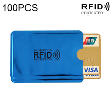 Load image into Gallery viewer, 100pcs Aluminum Foil RFID Blocking Credit Card ID Bank Card Case Card Holder Cover, Size: 9 x 6.3cm
