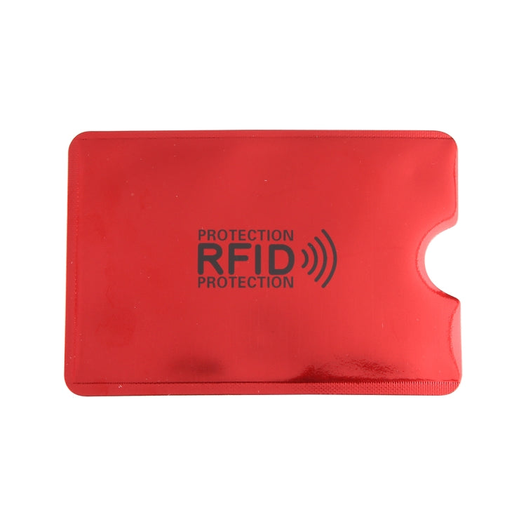 100pcs Aluminum Foil RFID Blocking Credit Card ID Bank Card Case Card Holder Cover, Size: 9 x 6.3cm