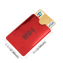 Load image into Gallery viewer, 100pcs Aluminum Foil RFID Blocking Credit Card ID Bank Card Case Card Holder Cover, Size: 9 x 6.3cm