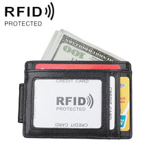 Load image into Gallery viewer, KB80 Antimagnetic RFID Crazy Horse Texture Oil Wax Leather Card Holder Wallet Billfold for Men and Women