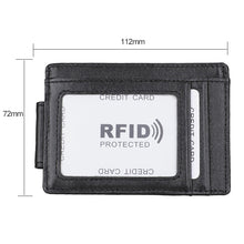 Load image into Gallery viewer, KB80 Antimagnetic RFID Crazy Horse Texture Oil Wax Leather Card Holder Wallet Billfold for Men and Women
