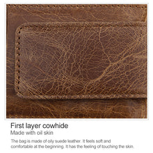 Load image into Gallery viewer, KB80 Antimagnetic RFID Crazy Horse Texture Oil Wax Leather Card Holder Wallet Billfold for Men and Women