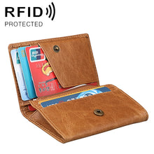 Load image into Gallery viewer, KB171 Antimagnetic RFID Crazy Horse Texture Leather Card Holder Wallet for Men and Women