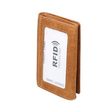 Load image into Gallery viewer, KB171 Antimagnetic RFID Crazy Horse Texture Leather Card Holder Wallet for Men and Women