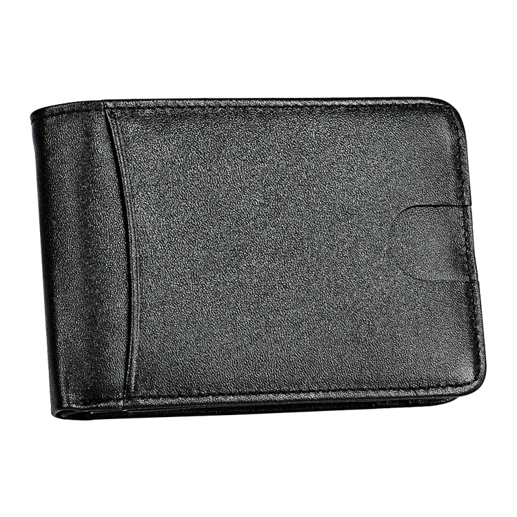 KB186 Antimagnetic RFID Mini Crazy Horse Texture Leather Billfold Card Wallet for Men and Women