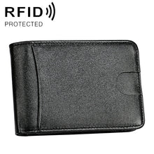 Load image into Gallery viewer, KB186 Antimagnetic RFID Mini Crazy Horse Texture Leather Billfold Card Wallet for Men and Women