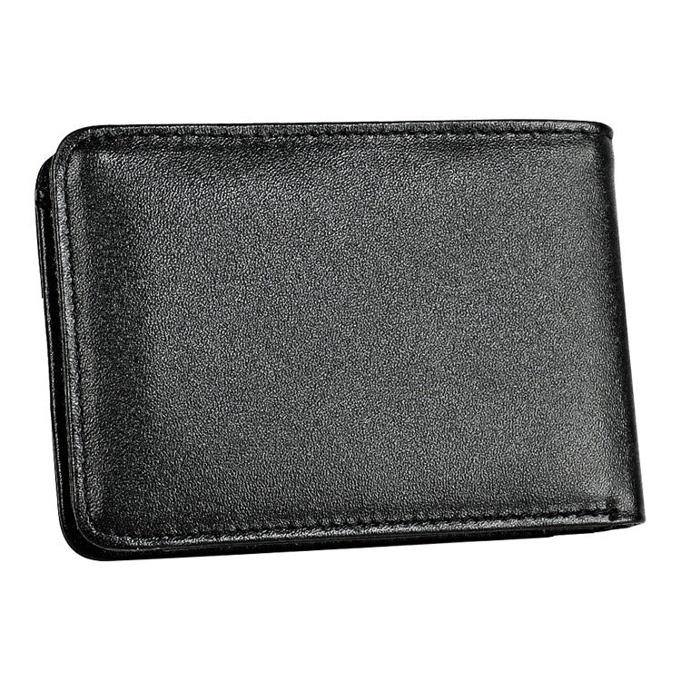 KB186 Antimagnetic RFID Mini Crazy Horse Texture Leather Billfold Card Wallet for Men and Women