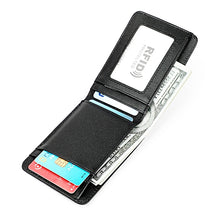 Load image into Gallery viewer, KB186 Antimagnetic RFID Mini Crazy Horse Texture Leather Billfold Card Wallet for Men and Women